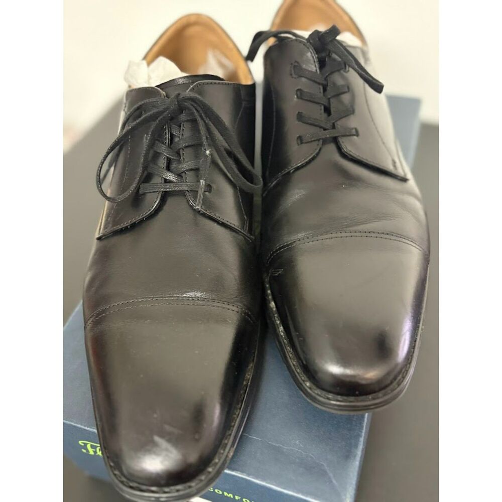Men's Florsheim Azzio Cap toe Oxford tie-up dress shoe size 10 Black